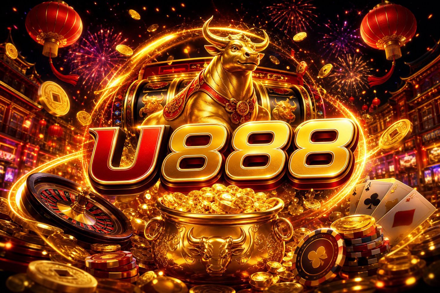 Màn hình quay thưởng trong Fortune Rabbit U888